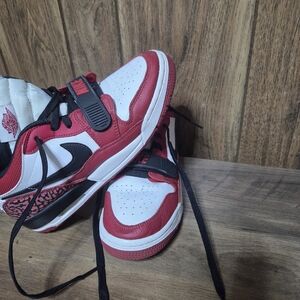 Nike Kids Red and White Sneakers